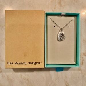Lisa Leonard Designs Pewter September Birth Month Flower Necklace